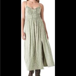 Green Floral Maxi Dress